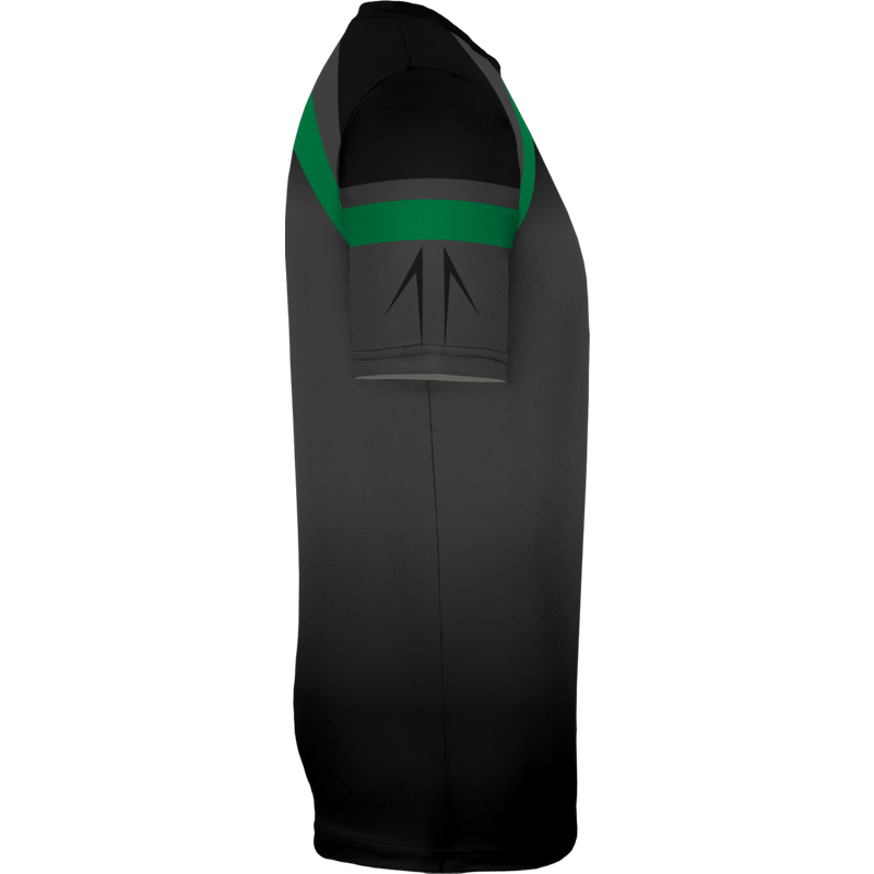 Women Black Colorblock Printed Tennis T Shirt